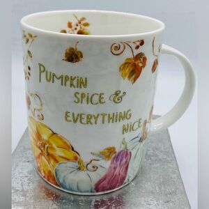 Pumpkin Spice & Everything Nice Fall Large Ceramic Mug Prima Design Autumn Theme